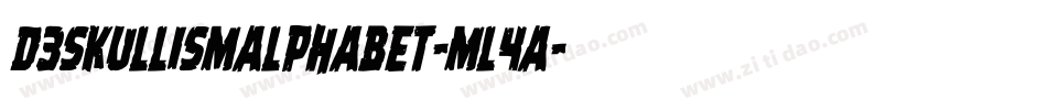 D3SkullismAlphabet-mL4a字体转换