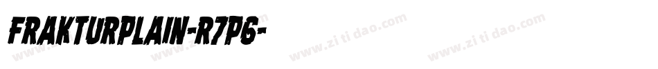 FrakturPlain-R7p6字体转换