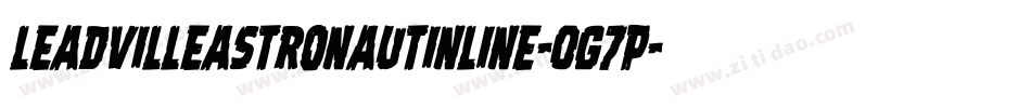 LeadvilleastronautInline-0g7P字体转换
