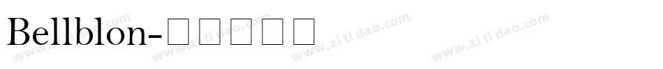 Bellblon字体转换