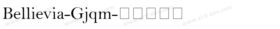 Bellievia-Gjqm字体转换
