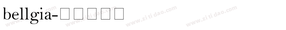 bellgia字体转换