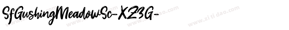 SfGushingMeadowSc-XZ3G字体转换