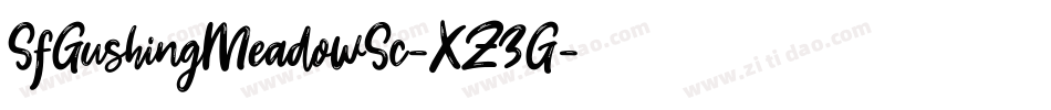SfGushingMeadowSc-XZ3G字体转换