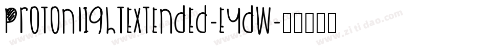 ProtonLightExtended-EYdW字体转换