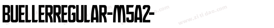 BuellerRegular-m5a2字体转换