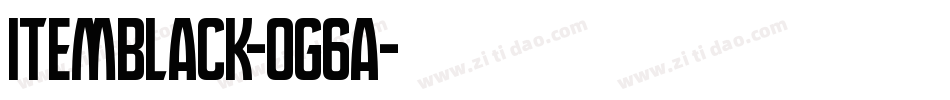 ItemBlack-og6a字体转换
