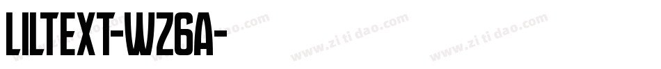 Liltext-WZ6A字体转换