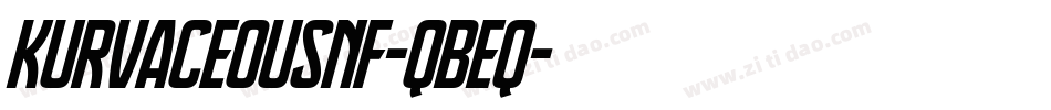 KurvaceousNf-qBEq字体转换
