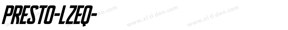 Presto-lzEq字体转换