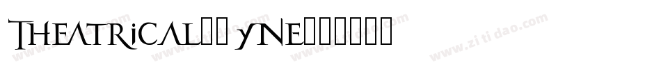 Theatrical-1yne字体转换