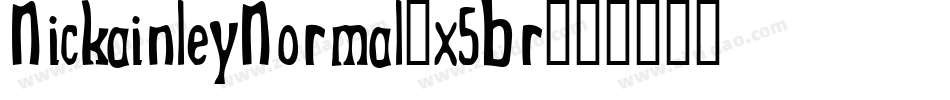 NickainleyNormal-x5Br字体转换