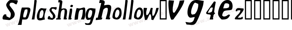 SplashingHollow-VG4Ez字体转换