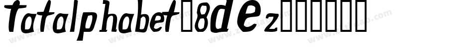 Tatalphabet-8DEz字体转换