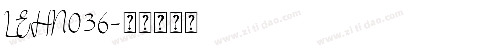 LEHN036字体转换
