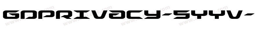 GdprIvacy-5YYv字体转换