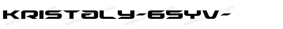 Kristaly-65Yv字体转换