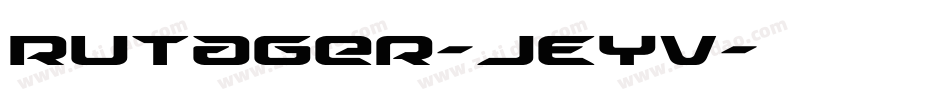Rutager-jEYv字体转换 Rutager-jEYv字体转换