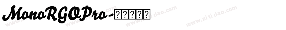 MonoRGOPro字体转换