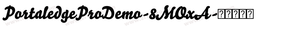 PortaledgeProDemo-8MOxA字体转换
