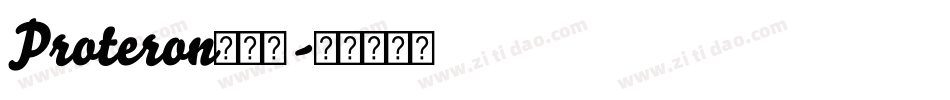 Proteron生成器字体转换