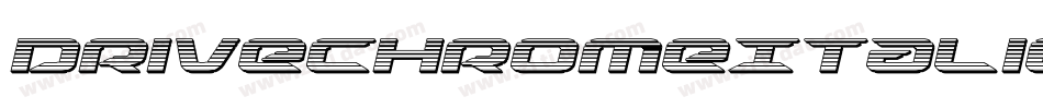 DriveChromeItalic-R4ve字体转换