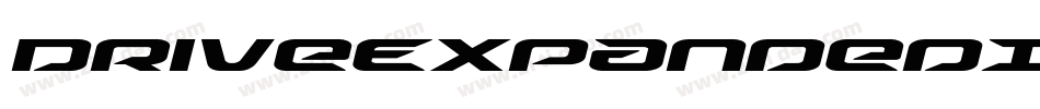 DriveExpandedItalic-r6xK字体转换