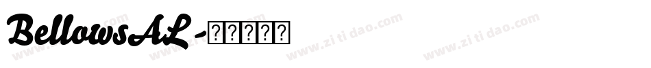 BellowsAL字体转换