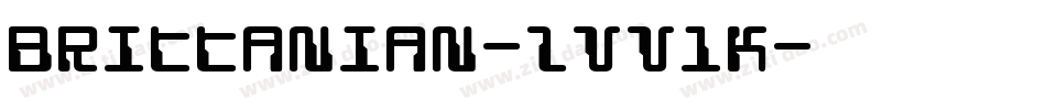 Brittanian-ZVV1K字体转换