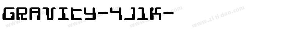 Gravity-4j1K字体转换