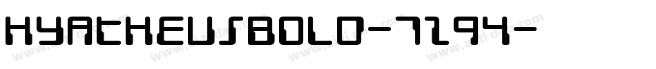 HyatheusBold-7z94字体转换