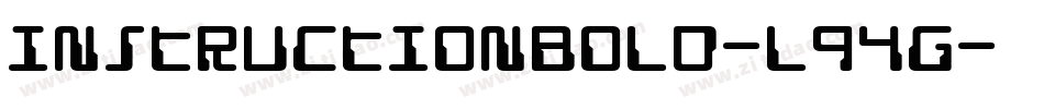 InstructionBold-L94G字体转换