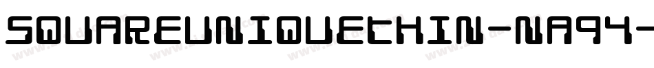 SquareUniqueThin-nA94字体转换