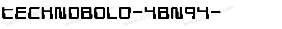 TechnoBold-4Bn94字体转换