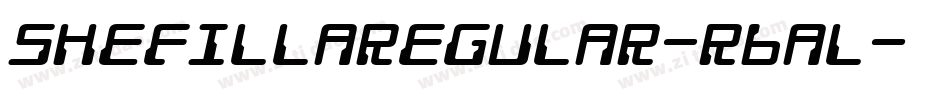 ShefillaRegular-r6AL字体转换