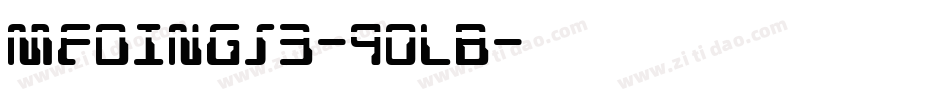 MfDings3-90LB字体转换