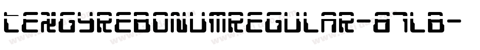 TexgyrebonumRegular-87LB字体转换