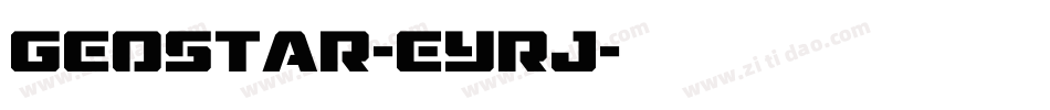 Geostar-EYRj字体转换