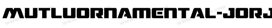 MutluOrnamental-JORj字体转换