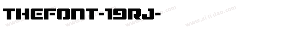 TheFont-19Rj字体转换