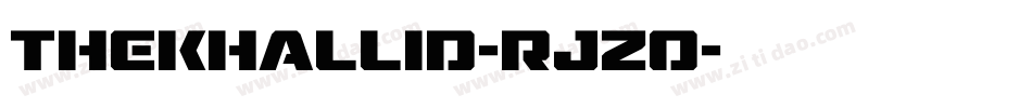 TheKhallid-RjZo字体转换