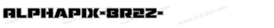Alphapix-8r2z字体转换 Alphapix-8r2z字体转换