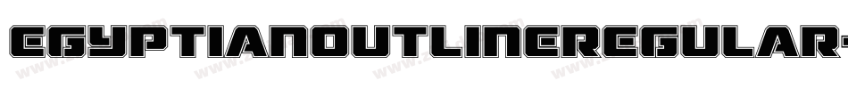 EgyptianOutlineRegular-axy8o字体转换