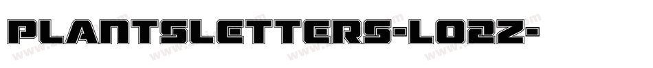 Plantsletters-LO2Z字体转换