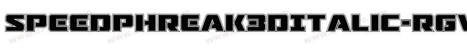 SpeedPhreak3DItalic-rgv8O字体转换