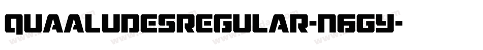 QuaaludesRegular-n6GY字体转换