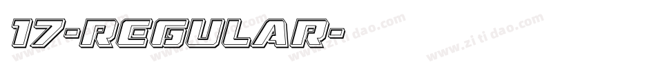17-regular字体转换