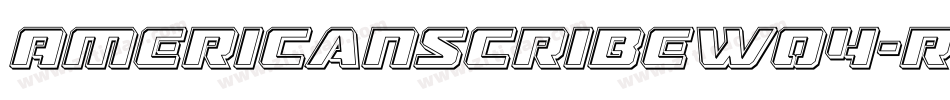 AmericanScribeW04-Re字体转换