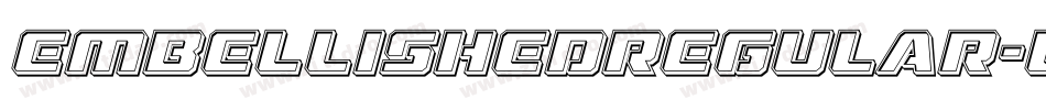 EmbellishedRegular-lJRe字体转换