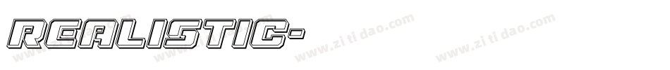 ReAlistiC字体转换